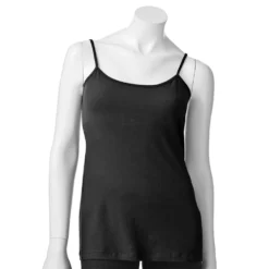 Women's Sonoma Goods For Life® Everyday Built-In Support Camisole -Outlet Clothiza Store 2433356 Black
