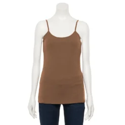 Women's Sonoma Goods For Life® Everyday Built-In Support Camisole -Outlet Clothiza Store 2433356 Chestnut Brown