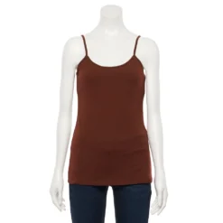 Women's Sonoma Goods For Life® Everyday Built-In Support Camisole -Outlet Clothiza Store 2433356 Spicy Chocolate