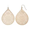 Sonoma Goods For Life™ Filigree Teardrop Earrings