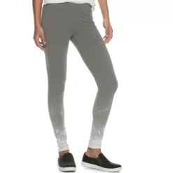 Women's Sonoma Goods For Life® Midrise Leggings -Outlet Clothiza Store 2946661 Gray Dye Effect