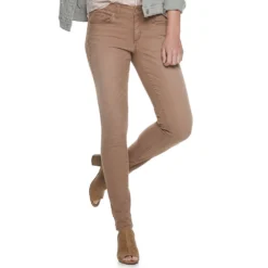 Women's Sonoma Goods For Life® Supersoft Stretch Midrise Skinny Jeans -Outlet Clothiza Store 2954787 Bali Brown