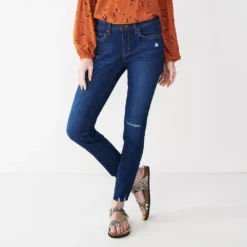 Women's Sonoma Goods For Life® Supersoft Stretch Midrise Skinny Jeans -Outlet Clothiza Store 2954787 Wyatt Destructed