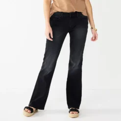 Women's Sonoma Goods For Life® Midrise Bootcut Jeans -Outlet Clothiza Store 2955090 Black Wash