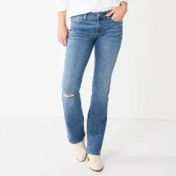 Women's Sonoma Goods For Life® Midrise Bootcut Jeans -Outlet Clothiza Store 2955090 Light Wash