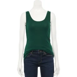 Women's Sonoma Goods For Life® Tunic Layering Tank Top -Outlet Clothiza Store 2979874 Emerald