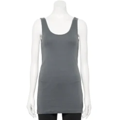 Women's Sonoma Goods For Life® Tunic Layering Tank Top -Outlet Clothiza Store 2979874 Gray