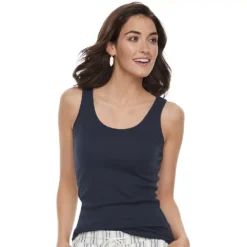 Women's Sonoma Goods For Life® Tunic Layering Tank Top -Outlet Clothiza Store 2979874 Navy Luxe