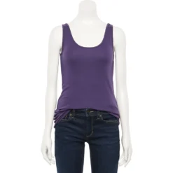 Women's Sonoma Goods For Life® Tunic Layering Tank Top -Outlet Clothiza Store 2979874 Plum