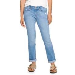 Women's Sonoma Goods For Life® Supersoft Midrise Straight-Leg Jeans -Outlet Clothiza Store 3022856 Authentic Medium Wash