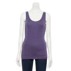 Women's Sonoma Goods For Life® Layering Tank -Outlet Clothiza Store 3381138 Grape Arbor