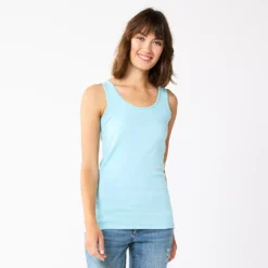 Women's Sonoma Goods For Life® Layering Tank -Outlet Clothiza Store 3381138 Light Sky Blue