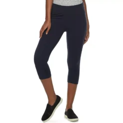 Women's Sonoma Goods For Life® Wide-Waist Capri Leggings -Outlet Clothiza Store 3584124 Sea Power