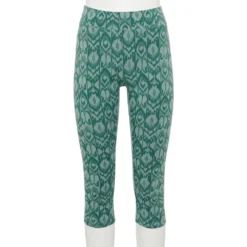 Women's Sonoma Goods For Life® Wide-Waist Capri Leggings -Outlet Clothiza Store 3584124 Teal Ikat