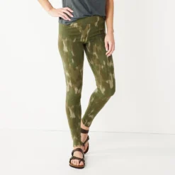 Petite Sonoma Goods For Life® Essential Leggings -Outlet Clothiza Store 3587570 Olive Water Wash