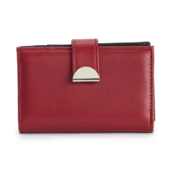 Sonoma Goods For Life® RFID-Blocking Lambskin Tab Wallet -Outlet Clothiza Store 3625014 Red