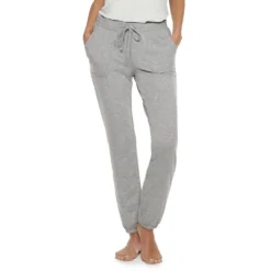 Women's Sonoma Goods For Life® Essential Banded-Bottom Pajama Pants -Outlet Clothiza Store 3671898 Gray