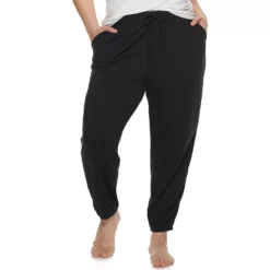 Plus Size Sonoma Goods For Life® Elastic Hem Essential Pajama Pants