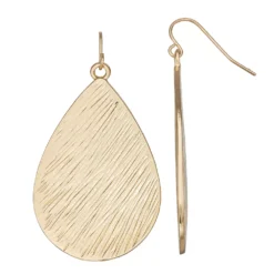 Sonoma Goods For Life® Textured Teardrop Drop Earrings