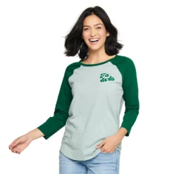 Women's Sonoma Goods For Life® Baseball Tee -Outlet Clothiza Store 4008826 Green Fa La La