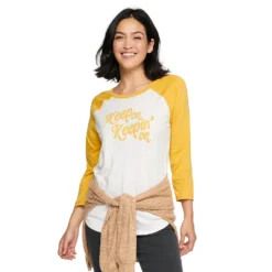 Women's Sonoma Goods For Life® Baseball Tee -Outlet Clothiza Store 4008826 Keep On Keepen On