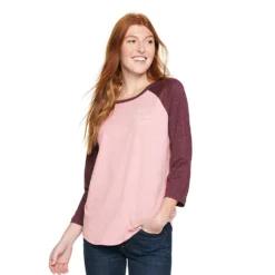 Women's Sonoma Goods For Life® Baseball Tee -Outlet Clothiza Store 4008826 Plum Oh What Fun