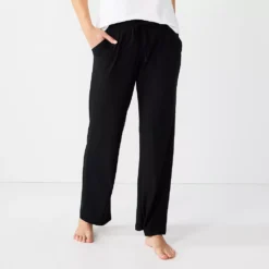 Women's Sonoma Goods For Life® Cozy Pajama Pants -Outlet Clothiza Store 4211999 Black