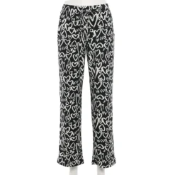 Women's Sonoma Goods For Life® Cozy Pajama Pants -Outlet Clothiza Store 4211999 Black Hearts