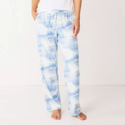 Women's Sonoma Goods For Life® Cozy Pajama Pants -Outlet Clothiza Store 4211999 Blue Cloud Dye
