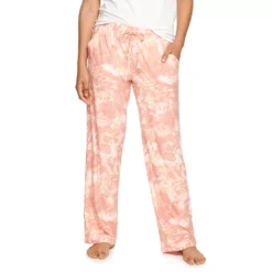 Women's Sonoma Goods For Life® Cozy Pajama Pants -Outlet Clothiza Store 4211999 Coral Tie Dye