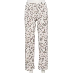 Women's Sonoma Goods For Life® Cozy Pajama Pants -Outlet Clothiza Store 4211999 Cream Animal