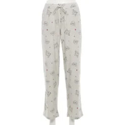 Women's Sonoma Goods For Life® Cozy Pajama Pants -Outlet Clothiza Store 4211999 Gray Frenchie
