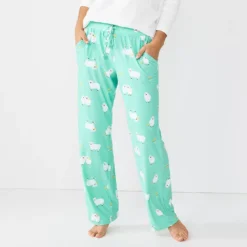 Women's Sonoma Goods For Life® Cozy Pajama Pants -Outlet Clothiza Store 4211999 Mint Sheepish