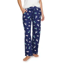 Women's Sonoma Goods For Life® Cozy Pajama Pants -Outlet Clothiza Store 4211999 Navy Dogs