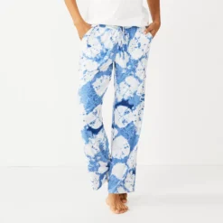 Women's Sonoma Goods For Life® Cozy Pajama Pants -Outlet Clothiza Store 4211999 Navy Tie Dye