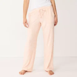 Women's Sonoma Goods For Life® Cozy Pajama Pants -Outlet Clothiza Store 4211999 Peach Animal