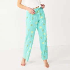Women's Sonoma Goods For Life® Cozy Pajama Pants -Outlet Clothiza Store 4211999 Turquoise Summer