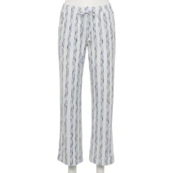 Women's Sonoma Goods For Life® Cozy Pajama Pants -Outlet Clothiza Store 4211999 White Stripe