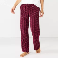 Women's Sonoma Goods For Life® Cozy Pajama Pants -Outlet Clothiza Store 4211999 Wine West Geo