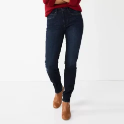 Women's Sonoma Goods For Life® Curvy High-Waisted Skinny Jeans -Outlet Clothiza Store 4342530 Inky Rinse