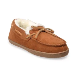 Women's Sonoma Goods For Life® Recycled Faux Suede Moccasin Slippers -Outlet Clothiza Store 4797537 Chestnut