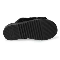 Women's Sonoma Goods For Life® Faux Fur Slide Slipper with Backstrap -Outlet Clothiza Store 4797542 ALT3