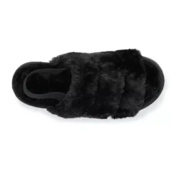 Women's Sonoma Goods For Life® Faux Fur Slide Slipper with Backstrap -Outlet Clothiza Store 4797542 ALT4