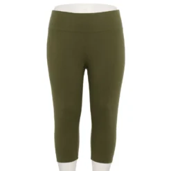 Plus Size Sonoma Goods For Life® Knit Capri Leggings -Outlet Clothiza Store 4878367 Lander Green
