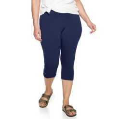 Plus Size Sonoma Goods For Life® Knit Capri Leggings -Outlet Clothiza Store 4878367 Navy