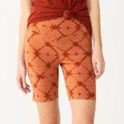 Women's Sonoma Goods For Life® High-Waist Bike Shorts -Outlet Clothiza Store 4910074 Mocha Dye