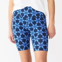 Women's Sonoma Goods For Life® High-Waist Bike Shorts -Outlet Clothiza Store 4910074 Navy Floral