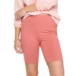 Women's Sonoma Goods For Life® High-Waist Bike Shorts -Outlet Clothiza Store 4910074 Pink Sheraton