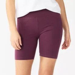 Women's Sonoma Goods For Life® High-Waist Bike Shorts -Outlet Clothiza Store 4910074 Plum Prune