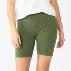 Women's Sonoma Goods For Life® High-Waist Bike Shorts -Outlet Clothiza Store 4910074 Sydney Olive